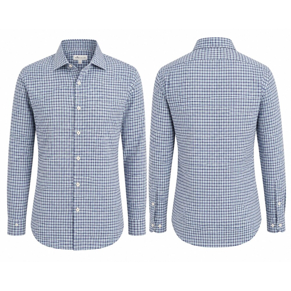 Peter Millar Crown Crafted Check Button-Down Shirt – Men's Large